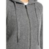 CARDIGAN ZIP CAPPUCCIO A COSTE REPLAY