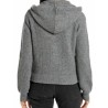 CARDIGAN ZIP CAPPUCCIO A COSTE REPLAY