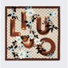 FOULARD FLOWERY LOGO LIU JO SOFT