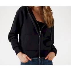 FELPA ZIP+ CAPPUCCIO SCUBA GUESS