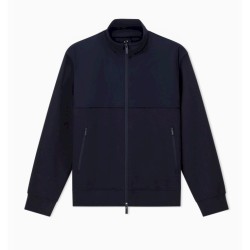 FELPA ZIP BIMATERIALE...