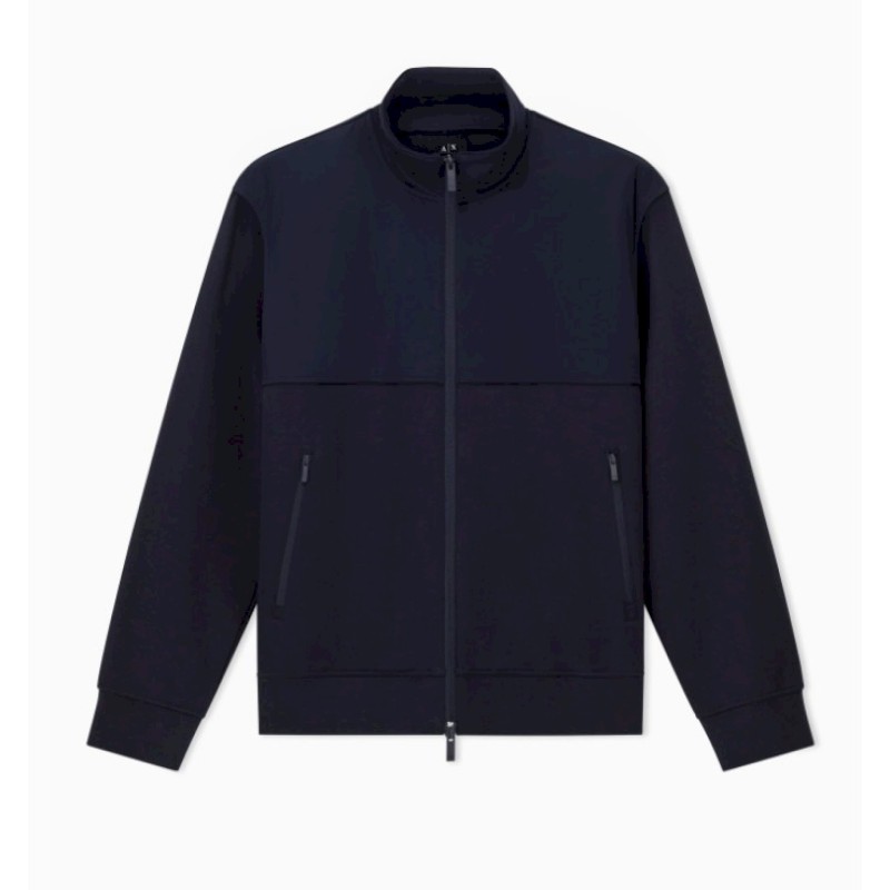 FELPA ZIP BIMATERIALE ARMANI EXCHANGE